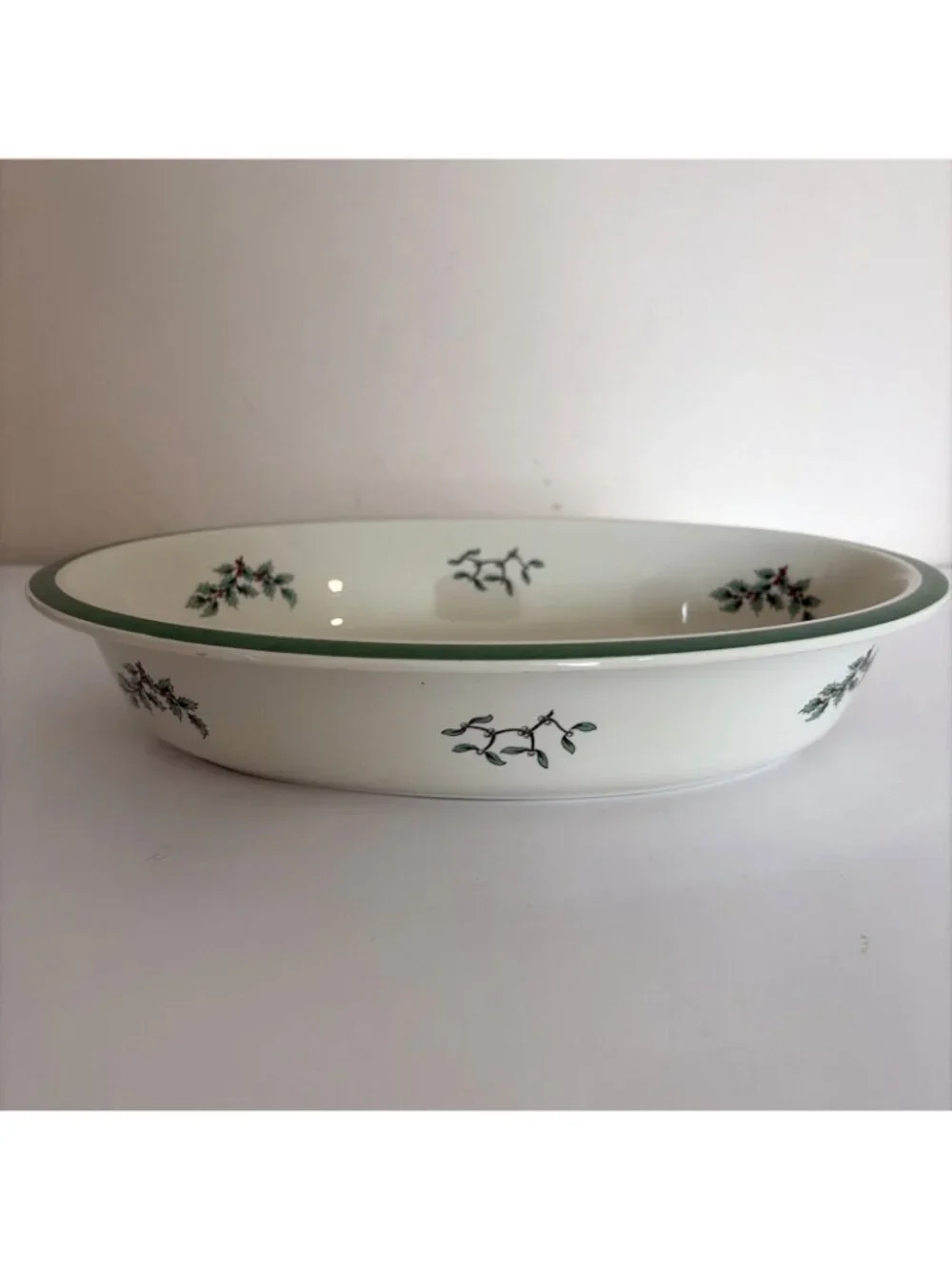 VTG Spode Christmas Tree Imperial Cookware Casserole Dish Bowl Oven to Table